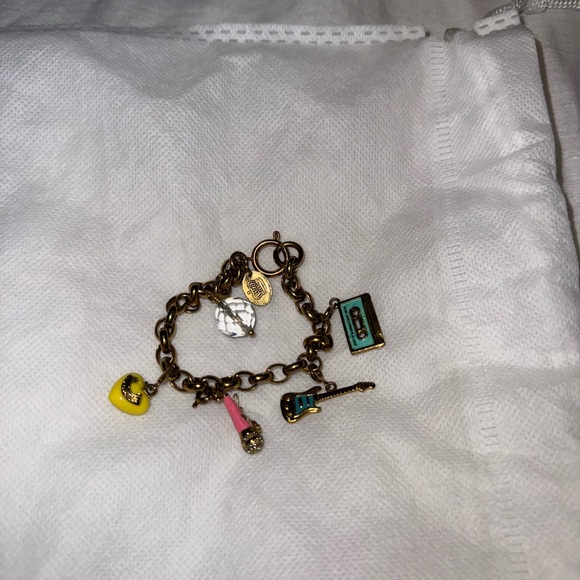 Gold Charm Bracelet with Colorful Accents - Picture 3 of 5